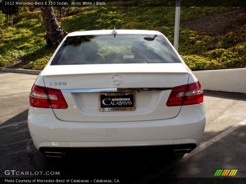 Arctic White / Black 2012 Mercedes-Benz E 350 Sedan