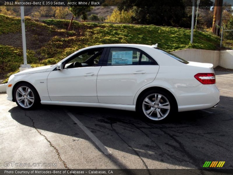 Arctic White / Black 2012 Mercedes-Benz E 350 Sedan