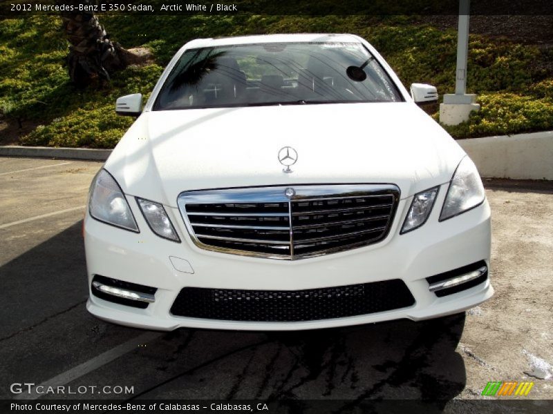 Arctic White / Black 2012 Mercedes-Benz E 350 Sedan