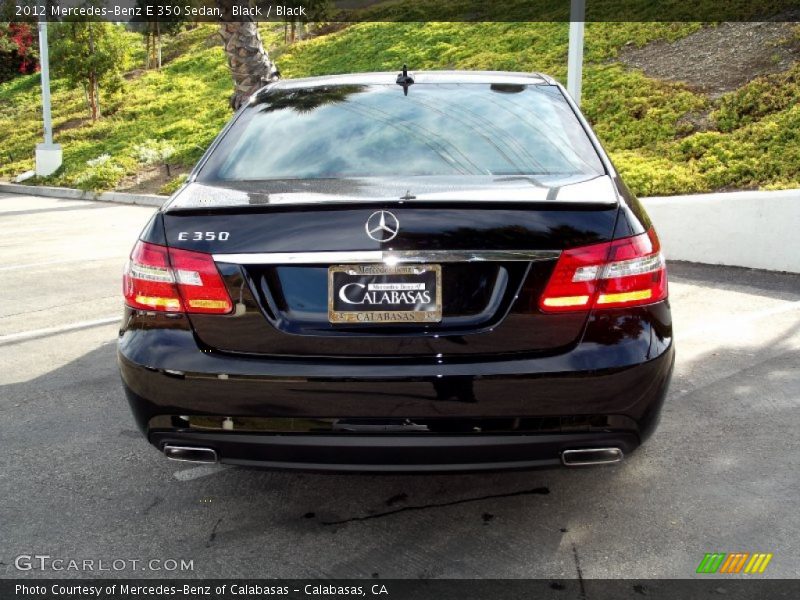 Black / Black 2012 Mercedes-Benz E 350 Sedan