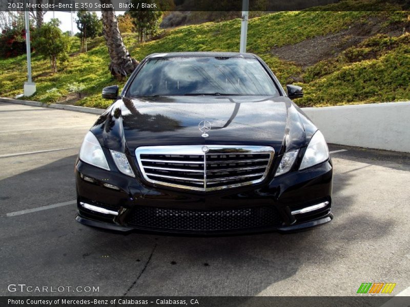 Black / Black 2012 Mercedes-Benz E 350 Sedan