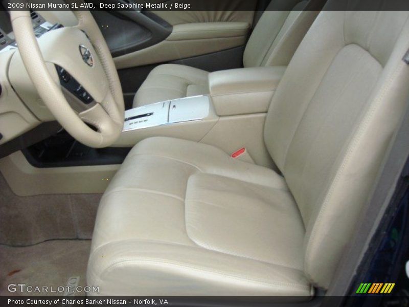 Deep Sapphire Metallic / Beige 2009 Nissan Murano SL AWD