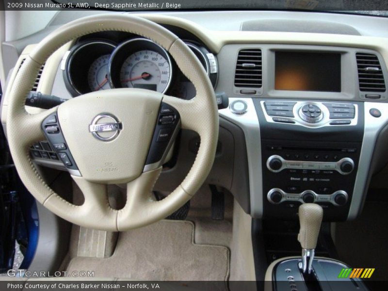 Deep Sapphire Metallic / Beige 2009 Nissan Murano SL AWD