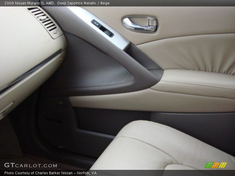 Deep Sapphire Metallic / Beige 2009 Nissan Murano SL AWD