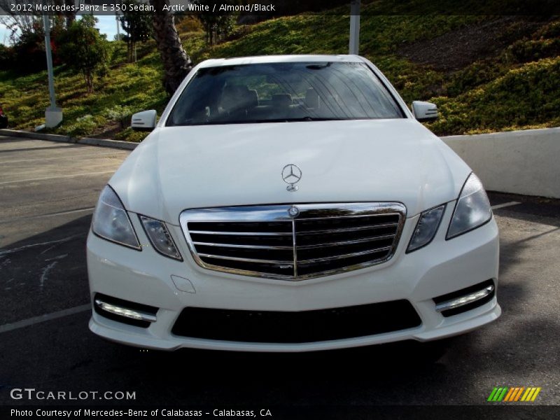Arctic White / Almond/Black 2012 Mercedes-Benz E 350 Sedan