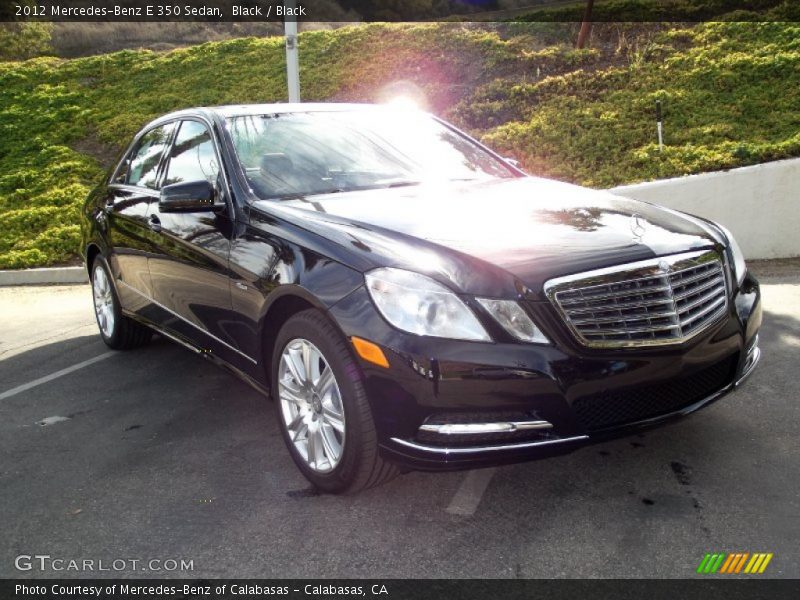 Black / Black 2012 Mercedes-Benz E 350 Sedan