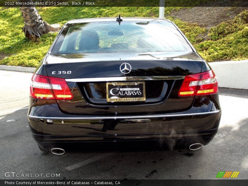 Black / Black 2012 Mercedes-Benz E 350 Sedan