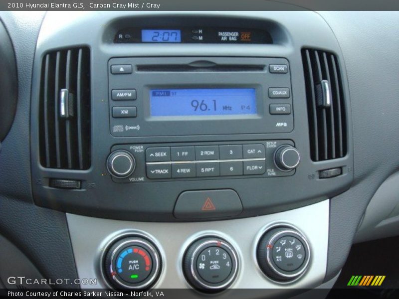 Carbon Gray Mist / Gray 2010 Hyundai Elantra GLS