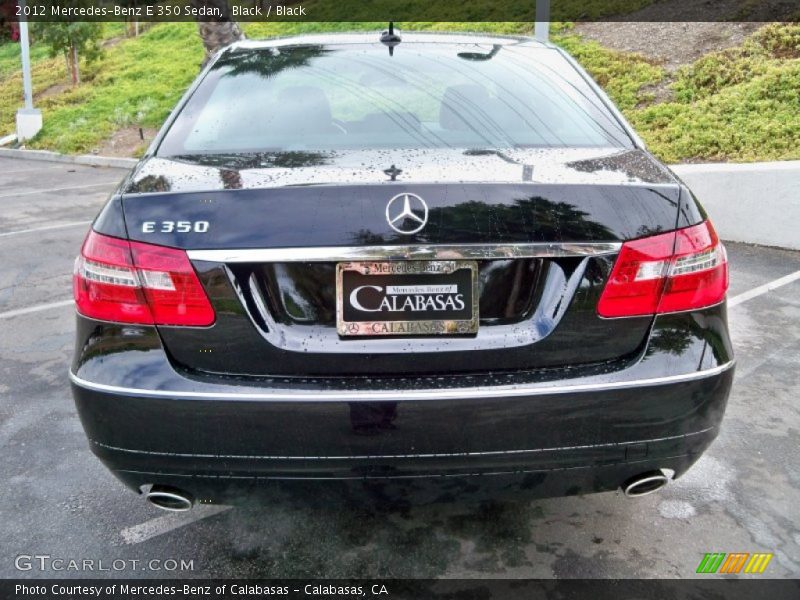 Black / Black 2012 Mercedes-Benz E 350 Sedan