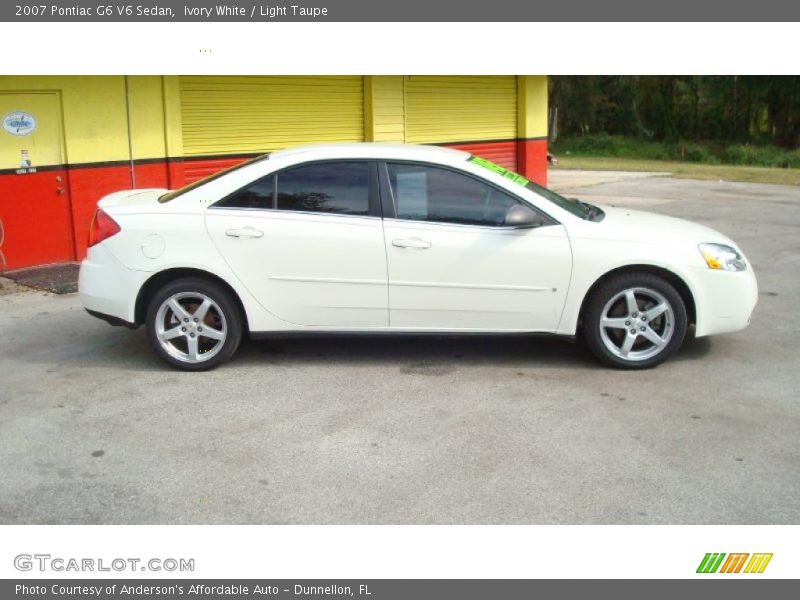Ivory White / Light Taupe 2007 Pontiac G6 V6 Sedan