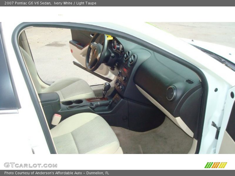 Ivory White / Light Taupe 2007 Pontiac G6 V6 Sedan
