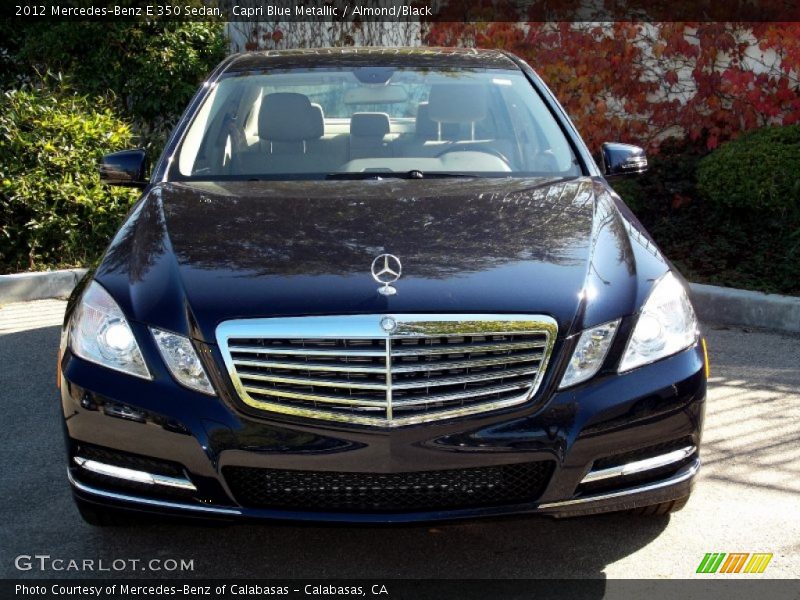 Capri Blue Metallic / Almond/Black 2012 Mercedes-Benz E 350 Sedan