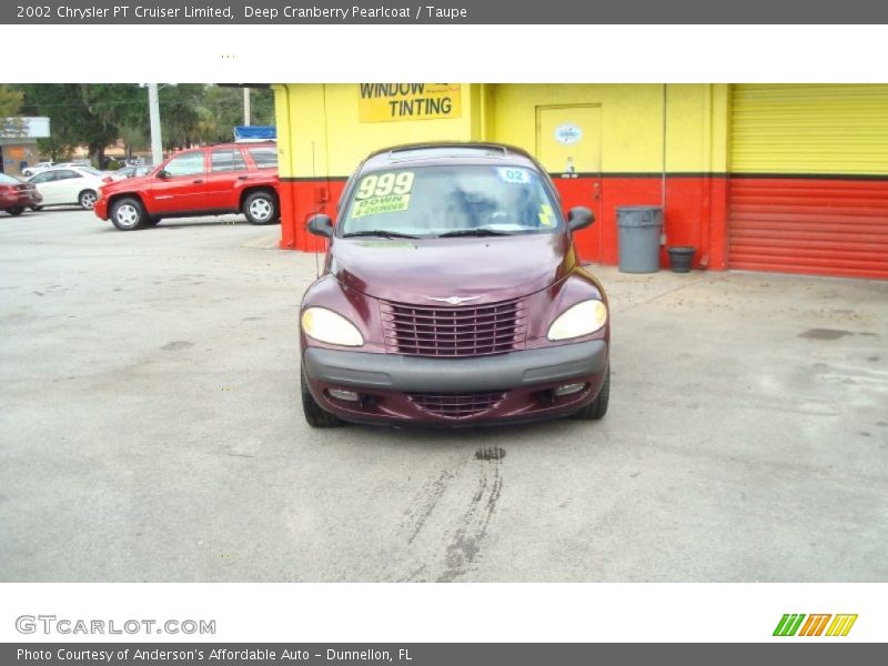 Deep Cranberry Pearlcoat / Taupe 2002 Chrysler PT Cruiser Limited