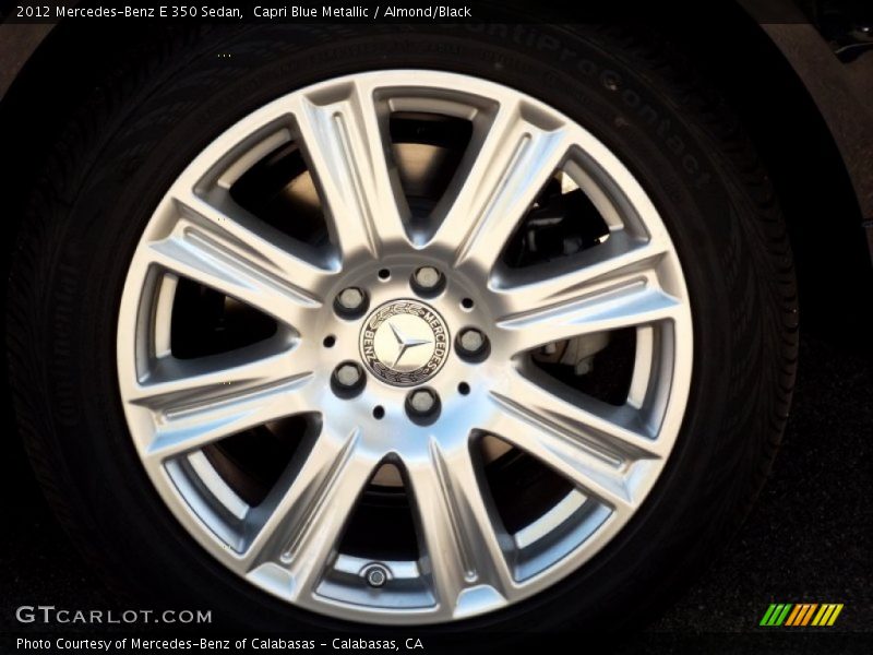 Capri Blue Metallic / Almond/Black 2012 Mercedes-Benz E 350 Sedan