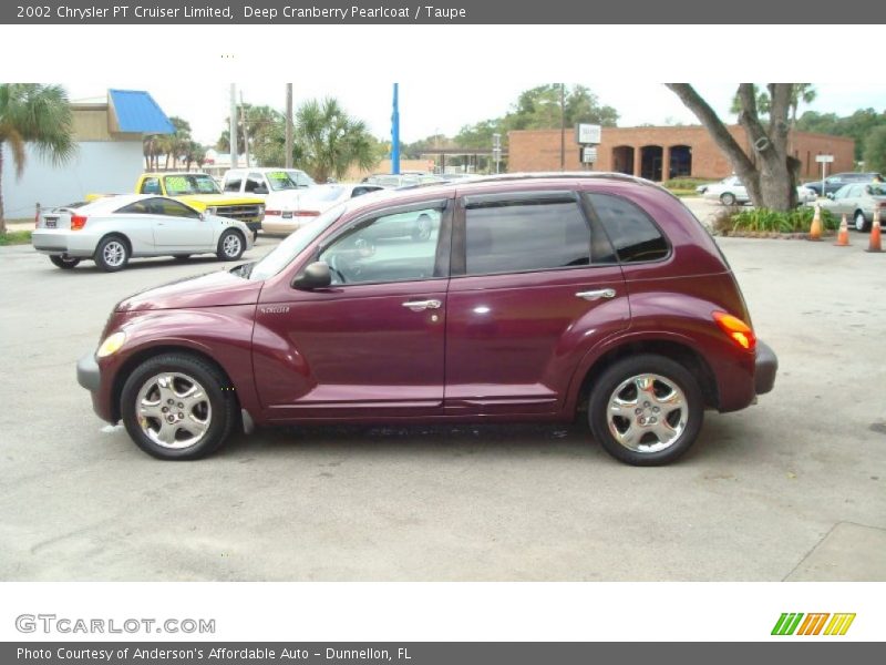 Deep Cranberry Pearlcoat / Taupe 2002 Chrysler PT Cruiser Limited