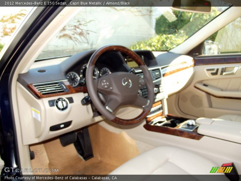 Capri Blue Metallic / Almond/Black 2012 Mercedes-Benz E 350 Sedan