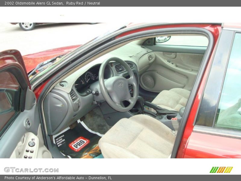 Ruby Red / Neutral 2002 Oldsmobile Alero GL Sedan