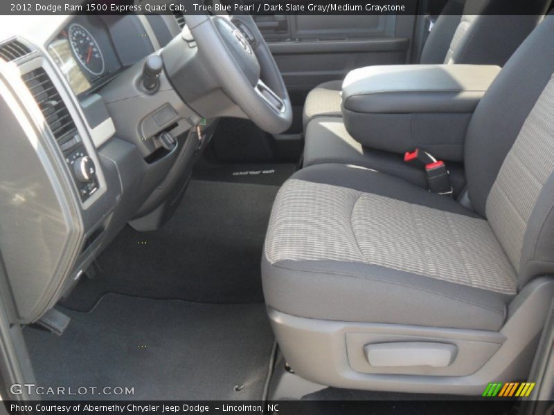 True Blue Pearl / Dark Slate Gray/Medium Graystone 2012 Dodge Ram 1500 Express Quad Cab
