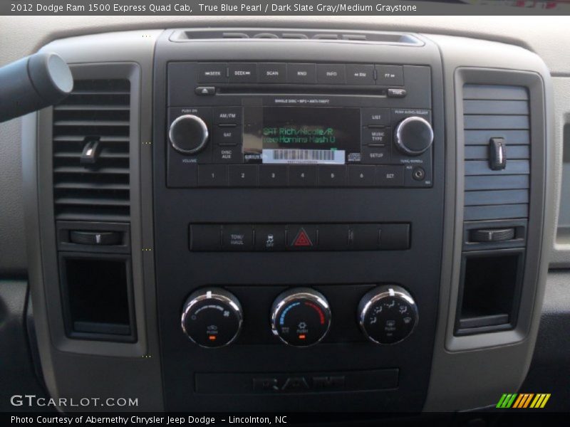 True Blue Pearl / Dark Slate Gray/Medium Graystone 2012 Dodge Ram 1500 Express Quad Cab