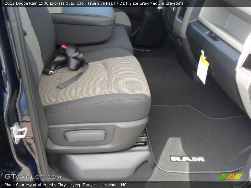 True Blue Pearl / Dark Slate Gray/Medium Graystone 2012 Dodge Ram 1500 Express Quad Cab