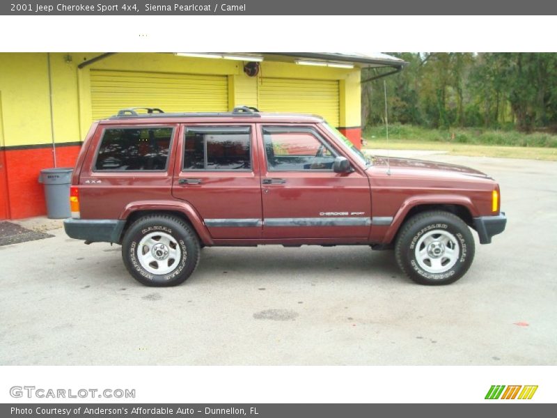 Sienna Pearlcoat / Camel 2001 Jeep Cherokee Sport 4x4