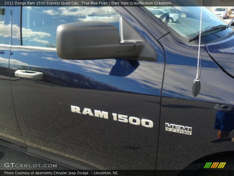 True Blue Pearl / Dark Slate Gray/Medium Graystone 2012 Dodge Ram 1500 Express Quad Cab