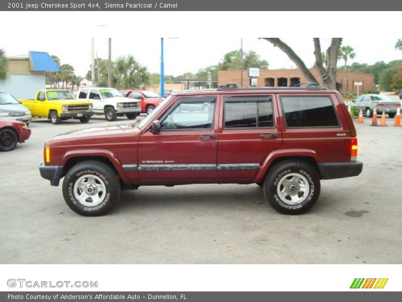 Sienna Pearlcoat / Camel 2001 Jeep Cherokee Sport 4x4