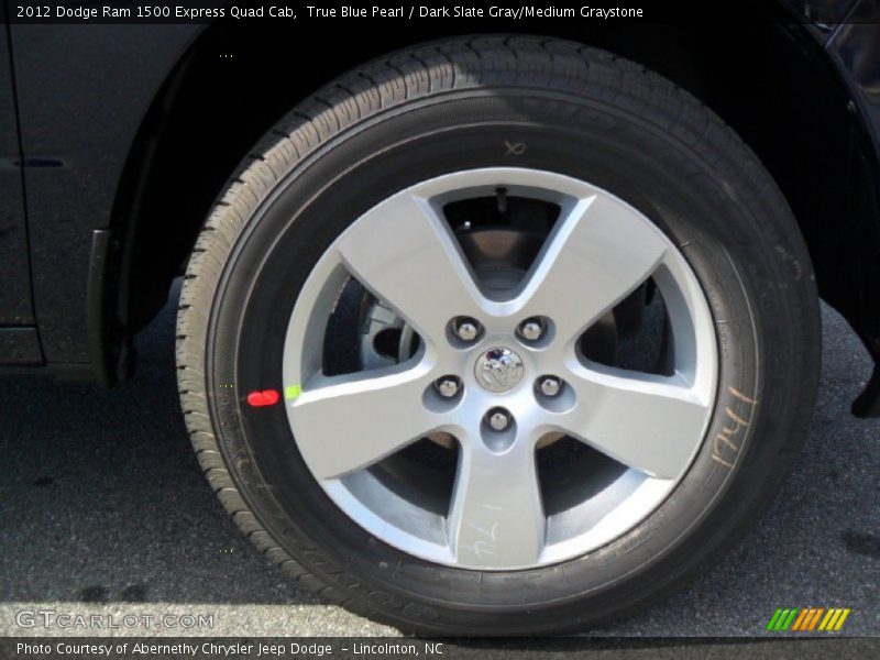 True Blue Pearl / Dark Slate Gray/Medium Graystone 2012 Dodge Ram 1500 Express Quad Cab