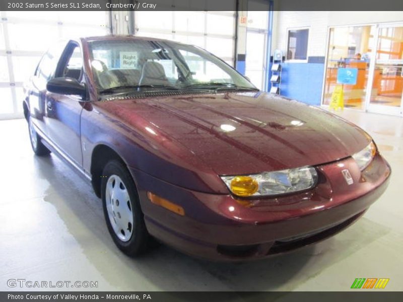 Cranberry / Gray 2002 Saturn S Series SL1 Sedan