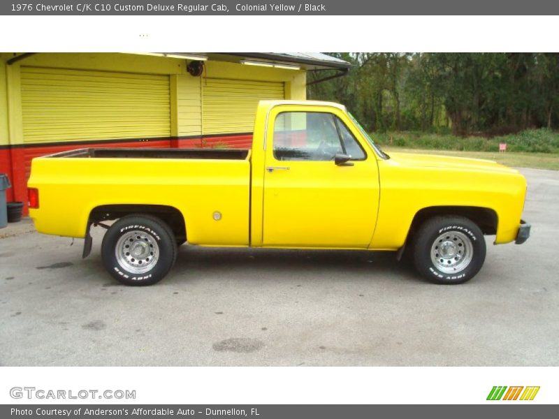 Colonial Yellow / Black 1976 Chevrolet C/K C10 Custom Deluxe Regular Cab