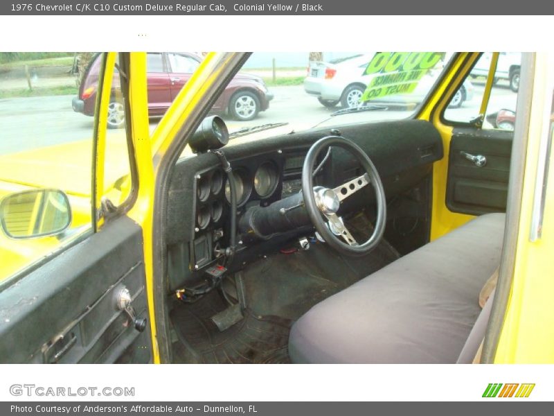 Colonial Yellow / Black 1976 Chevrolet C/K C10 Custom Deluxe Regular Cab