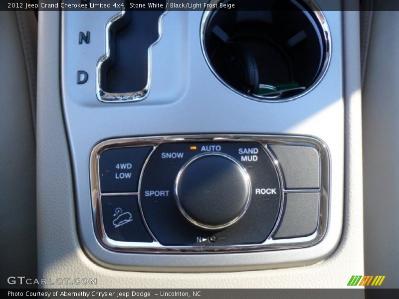 Stone White / Black/Light Frost Beige 2012 Jeep Grand Cherokee Limited 4x4