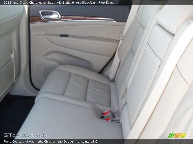 Stone White / Black/Light Frost Beige 2012 Jeep Grand Cherokee Limited 4x4