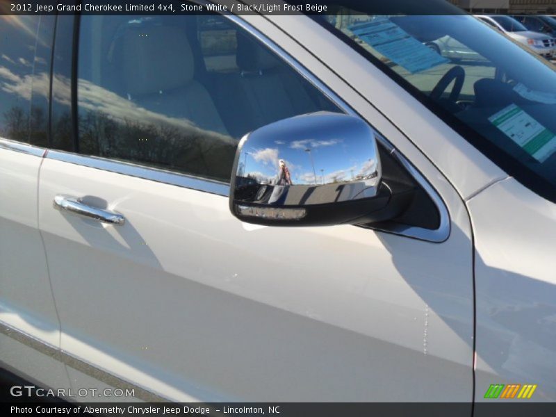 Stone White / Black/Light Frost Beige 2012 Jeep Grand Cherokee Limited 4x4