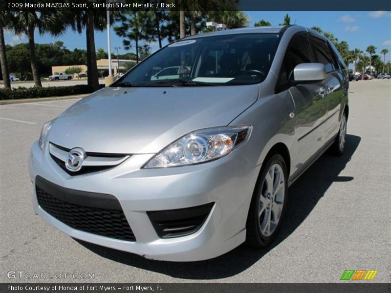 Sunlight Silver Metallic / Black 2009 Mazda MAZDA5 Sport