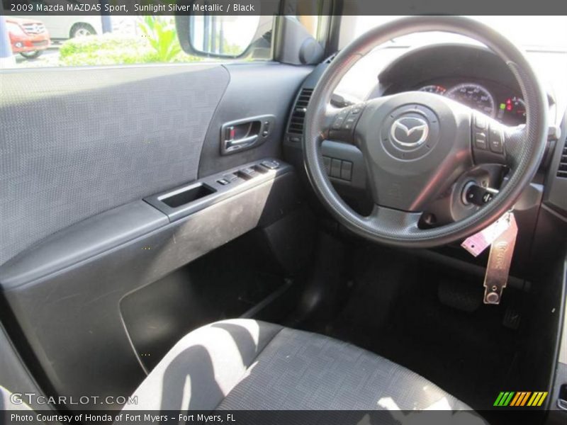 Sunlight Silver Metallic / Black 2009 Mazda MAZDA5 Sport