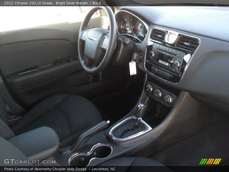 Bright Silver Metallic / Black 2012 Chrysler 200 LX Sedan