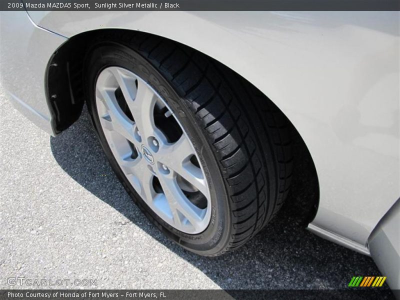 Sunlight Silver Metallic / Black 2009 Mazda MAZDA5 Sport