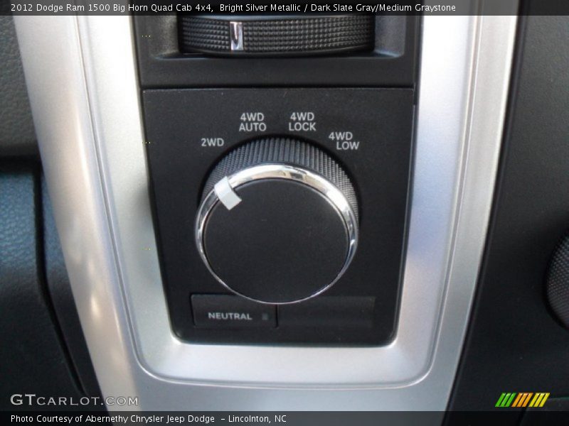 Bright Silver Metallic / Dark Slate Gray/Medium Graystone 2012 Dodge Ram 1500 Big Horn Quad Cab 4x4
