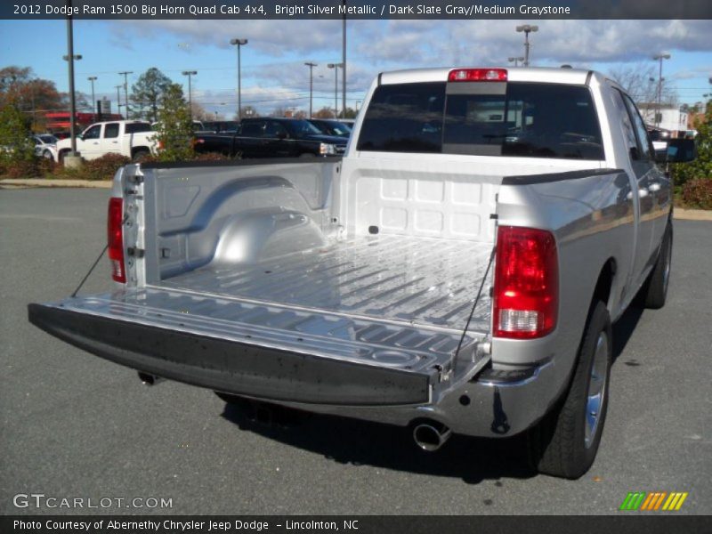 Bright Silver Metallic / Dark Slate Gray/Medium Graystone 2012 Dodge Ram 1500 Big Horn Quad Cab 4x4