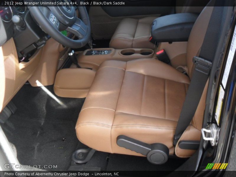 Black / Black/Dark Saddle 2012 Jeep Wrangler Unlimited Sahara 4x4