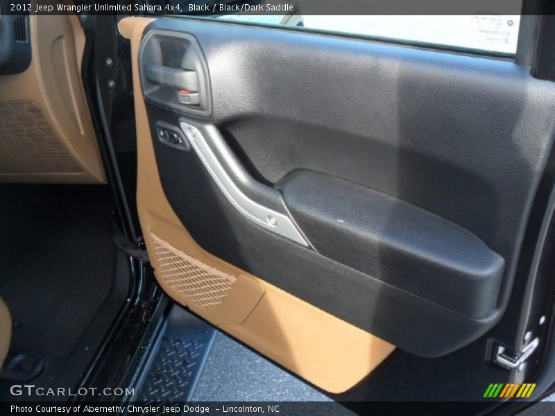Black / Black/Dark Saddle 2012 Jeep Wrangler Unlimited Sahara 4x4