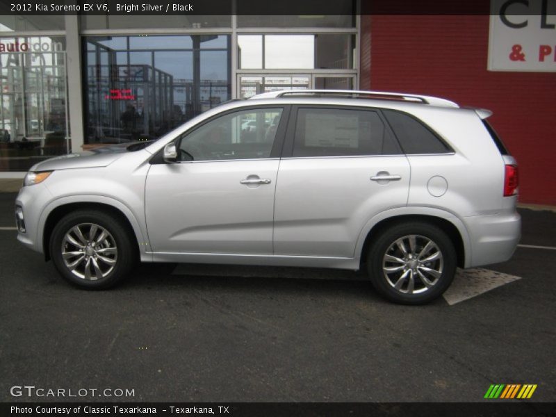 Bright Silver / Black 2012 Kia Sorento EX V6