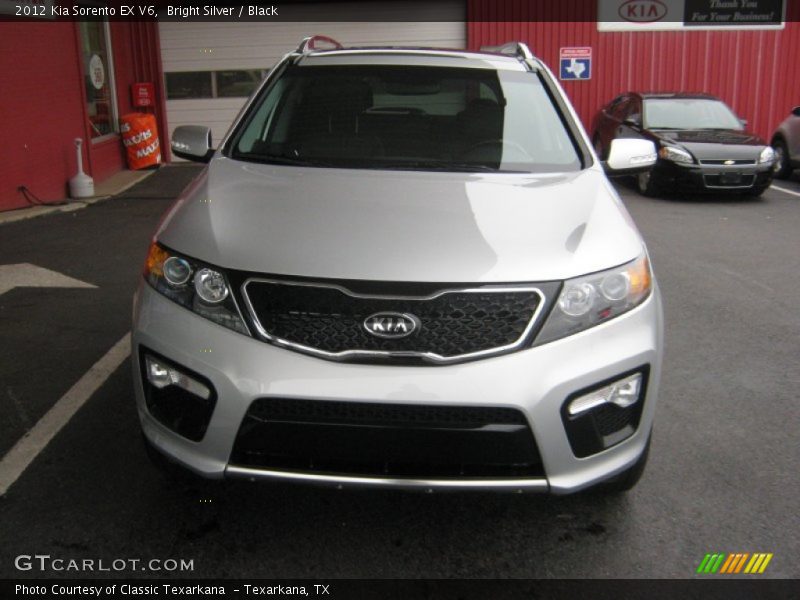 Bright Silver / Black 2012 Kia Sorento EX V6