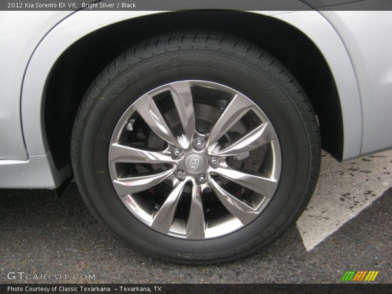 Bright Silver / Black 2012 Kia Sorento EX V6