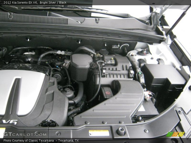 Bright Silver / Black 2012 Kia Sorento EX V6
