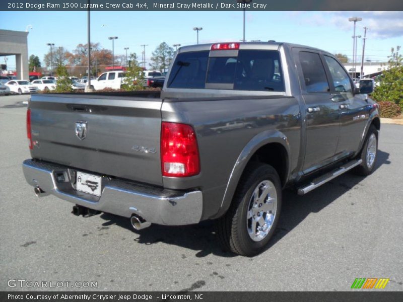 Mineral Gray Metallic / Dark Slate Gray 2012 Dodge Ram 1500 Laramie Crew Cab 4x4