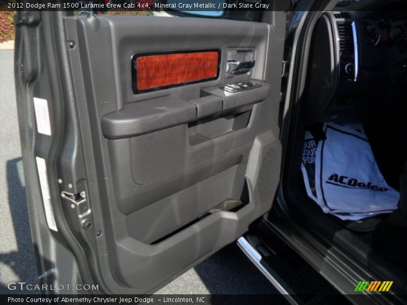 Mineral Gray Metallic / Dark Slate Gray 2012 Dodge Ram 1500 Laramie Crew Cab 4x4