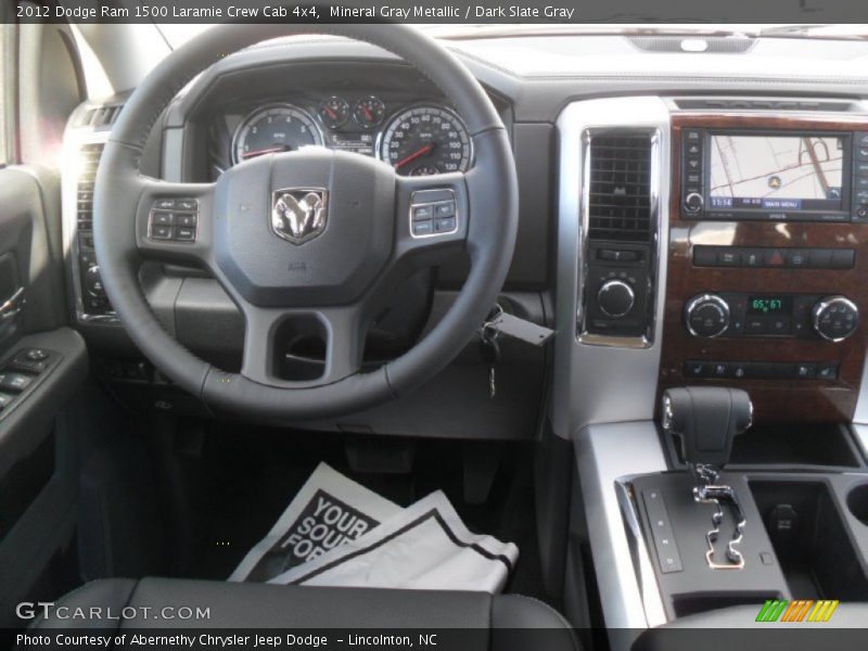 Mineral Gray Metallic / Dark Slate Gray 2012 Dodge Ram 1500 Laramie Crew Cab 4x4
