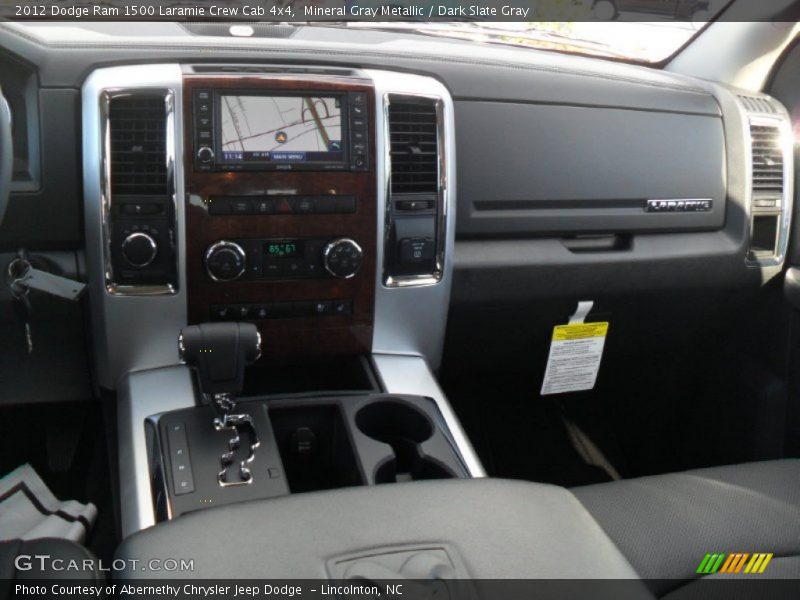 Mineral Gray Metallic / Dark Slate Gray 2012 Dodge Ram 1500 Laramie Crew Cab 4x4